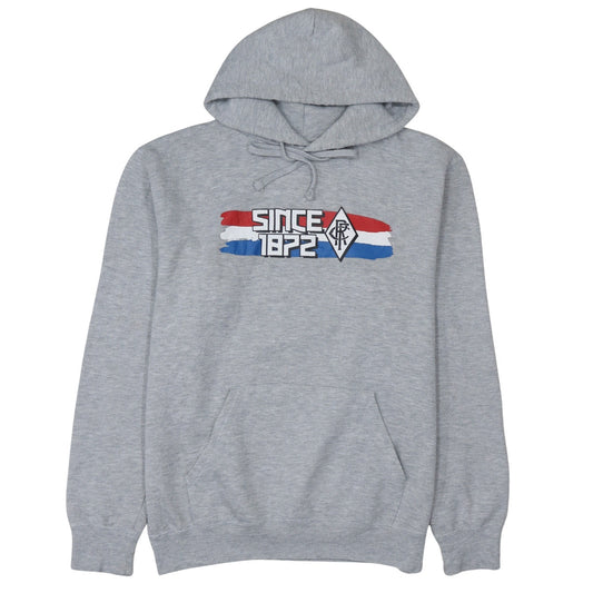 Russell Mens Grey Pullover Hoodie L Hooded Fleece Sportswear