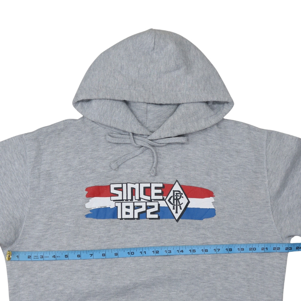 Russell Mens Grey Pullover Hoodie L Hooded Fleece Sportswear