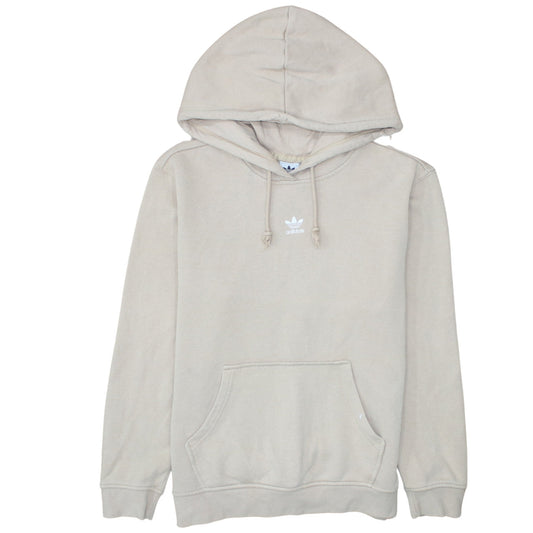 Adidas Womens Beige Hoodie Size 12 Pullover Hooded Sweatshirt