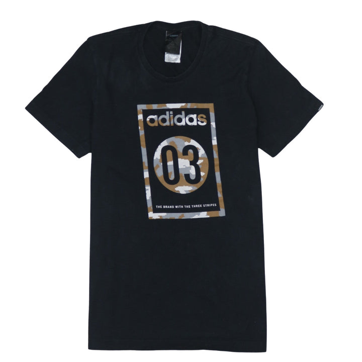 Adidas Men's Black 03 Graphic Sports T-Shirt Size S