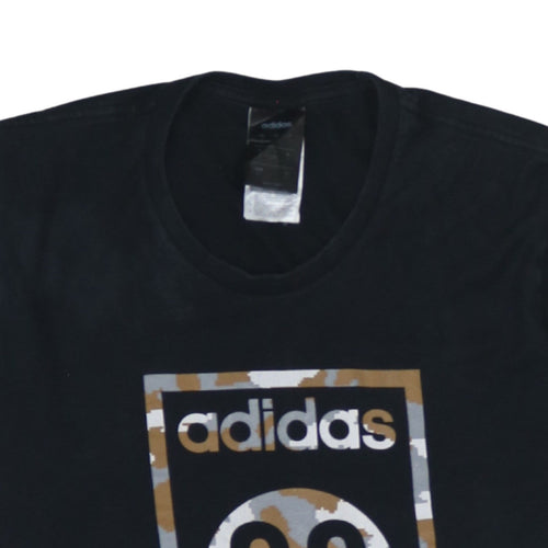 Adidas Men's Black 03 Graphic Sports T-Shirt Size S