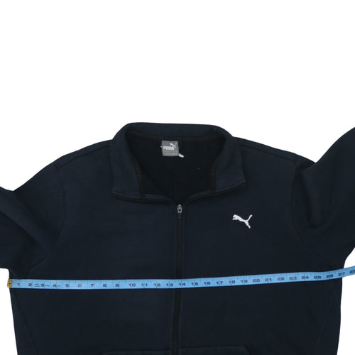 Puma Men’s Black Full Zip Fleece Sweatshirt 2XL Regular Fit