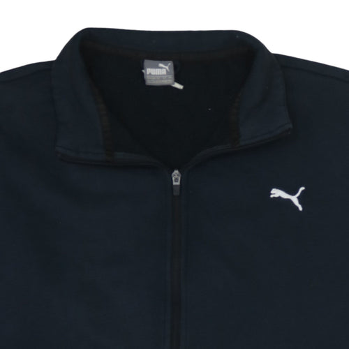 Puma Men’s Black Full Zip Fleece Sweatshirt 2XL Regular Fit