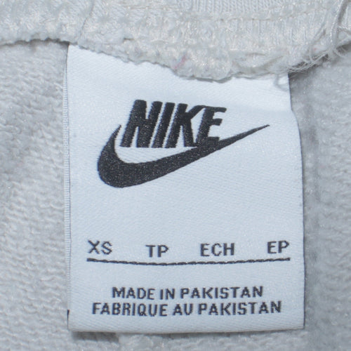 Nike Womens White XS Jogger Sweatpants with Logo