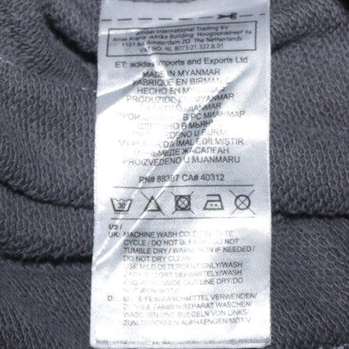 Adidas Men's Grey Joggers M Regular Fit Fleece Casual Sweatpants