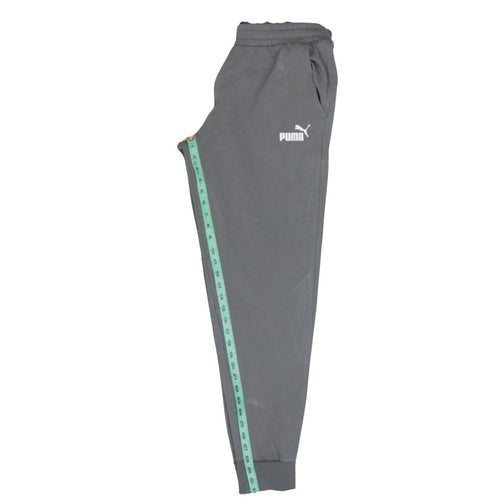 Puma Men’s Grey Jogger Sweatpants L Regular Fit Comfortable
