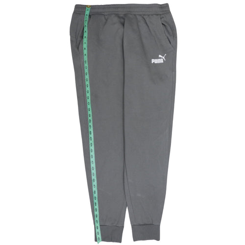 Puma Men’s Grey Jogger Sweatpants L Regular Fit Comfortable