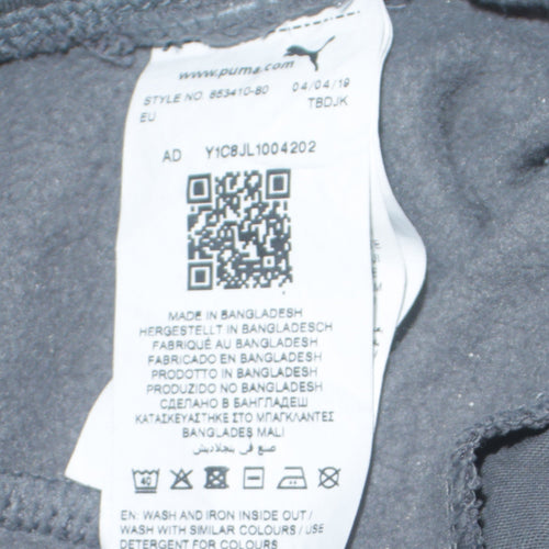 Puma Men’s Grey Jogger Sweatpants L Regular Fit Comfortable