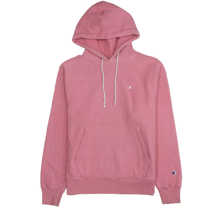 Champion Women's Pink Reverse Weave Pullover Hoodie Medium Cotton Blend