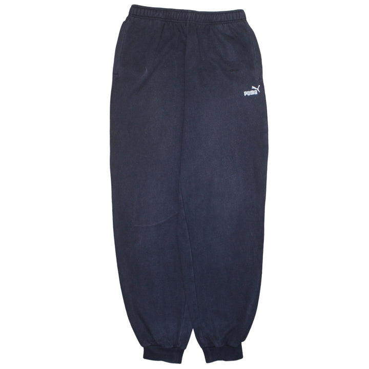 Puma Mens Black Fleece Sweatpants L Elastic Waist Casual Trousers