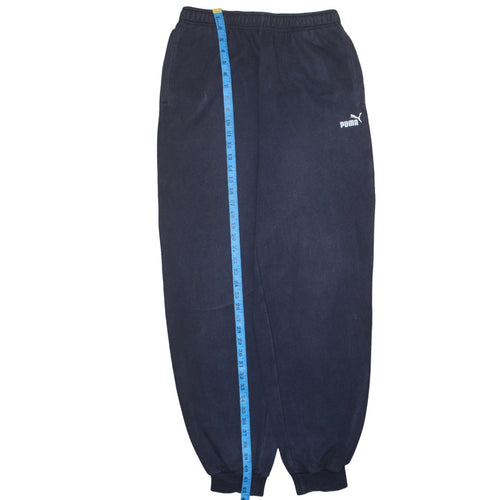Puma Mens Black Fleece Sweatpants L Elastic Waist Casual Trousers