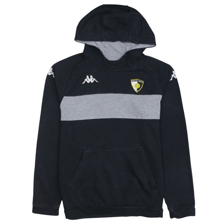 Kappa Mens Black Large Pullover Hoodie with Logo GRPT DE L'AUZON