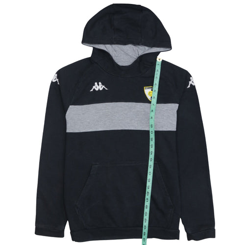 Kappa Mens Black Large Pullover Hoodie with Logo GRPT DE L'AUZON