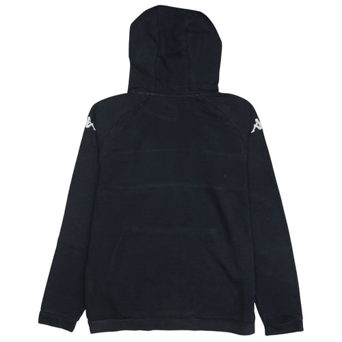 Kappa Mens Black Large Pullover Hoodie with Logo GRPT DE L'AUZON