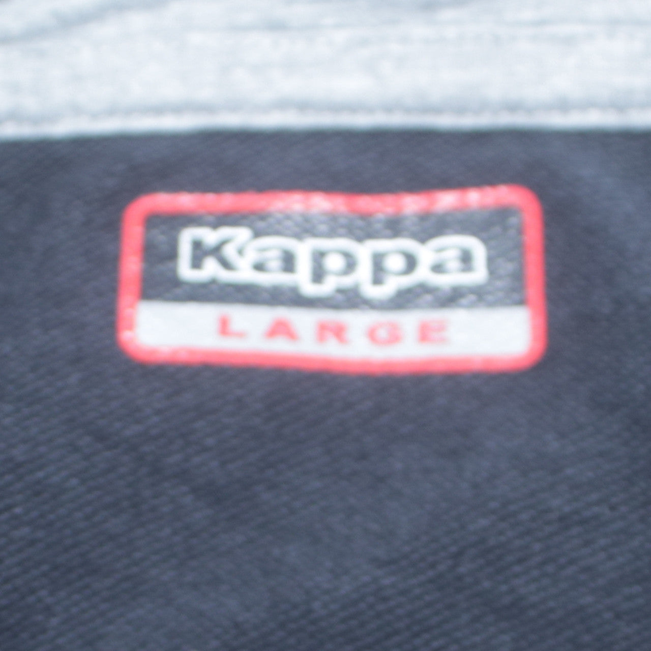 Kappa Mens Black Large Pullover Hoodie with Logo GRPT DE L'AUZON