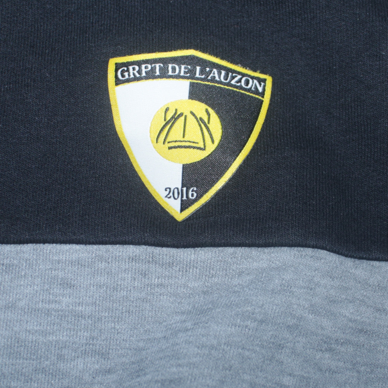 Kappa Mens Black Large Pullover Hoodie with Logo GRPT DE L'AUZON