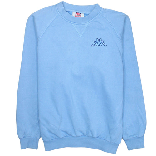 Kappa Men's Blue Crew Neck Sweatshirt M Pullover Classic Logo