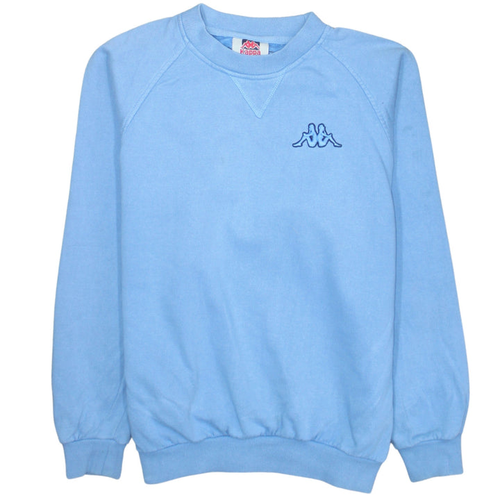 Kappa Men's Blue Crew Neck Sweatshirt M Pullover Classic Logo