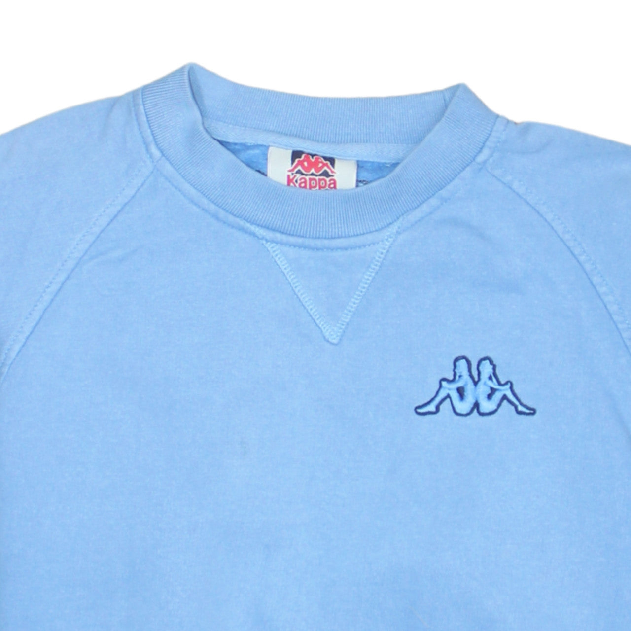 Kappa Men's Blue Crew Neck Sweatshirt M Pullover Classic Logo