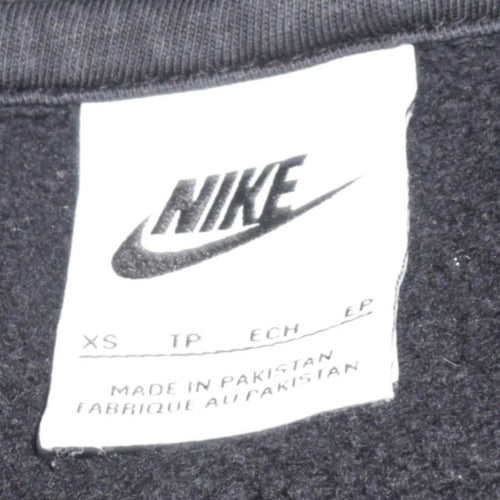 Nike Womens Black XS Pullover Hoodie 80% Cotton 20% Polyester