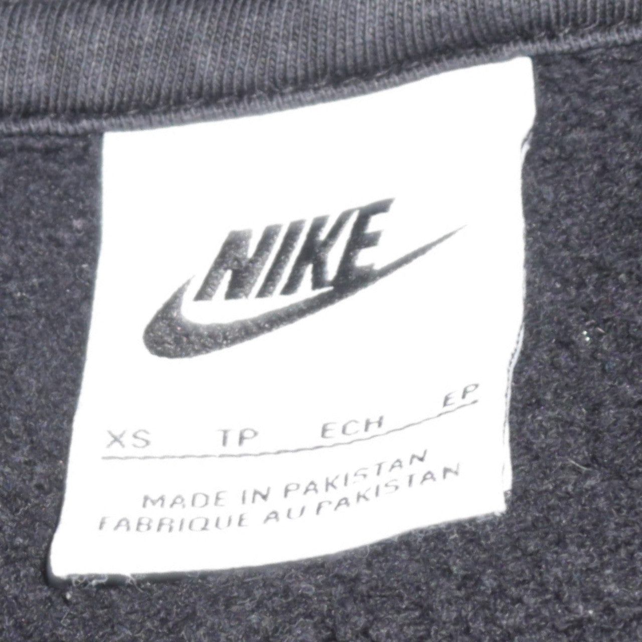 Nike Womens Black XS Pullover Hoodie 80% Cotton 20% Polyester