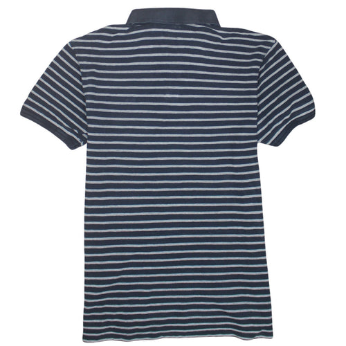 Levi's Men's Blue Striped Short Sleeve Polo Shirt Size M