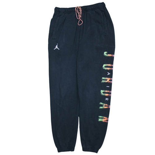 Nike Jordan Men's Black Jogger Sweatpants Size M Logo Fleece