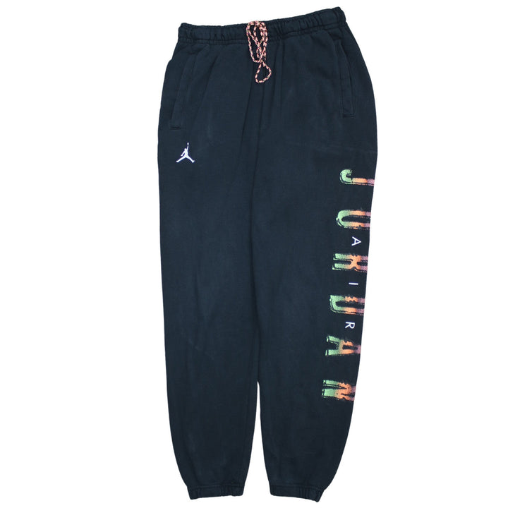 Nike Jordan Men's Black Jogger Sweatpants Size M Logo Fleece