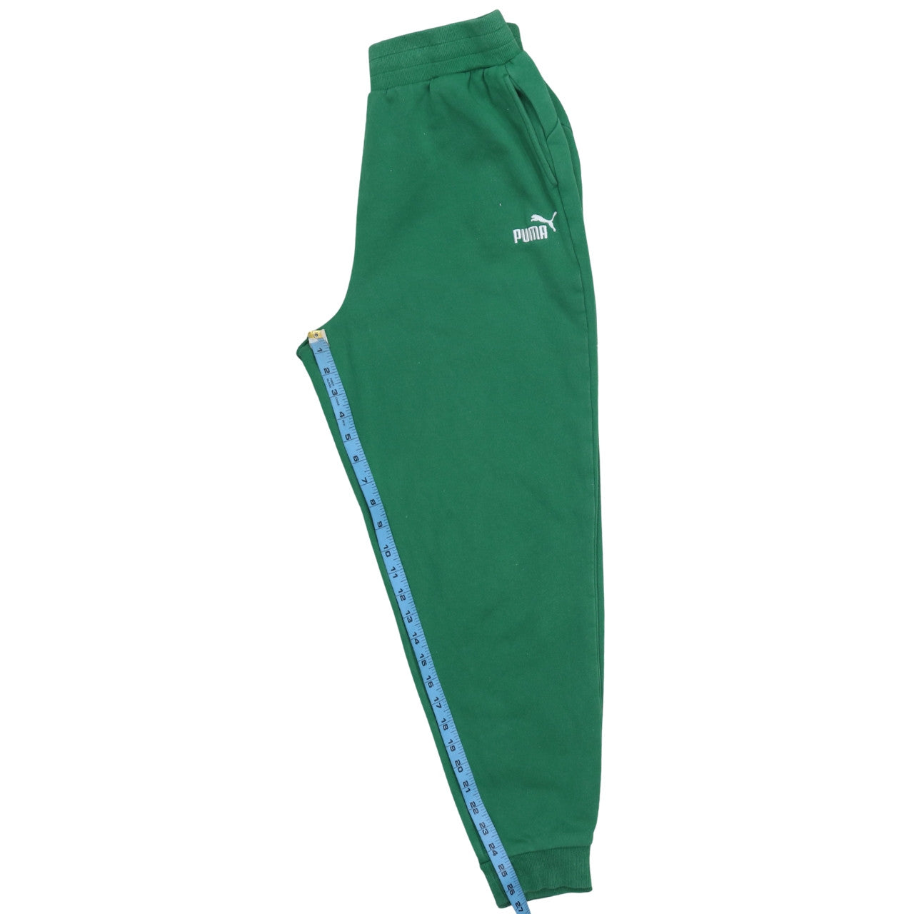 Puma Men's Green Jogger Sweatpants M Regular Fit Fleece
