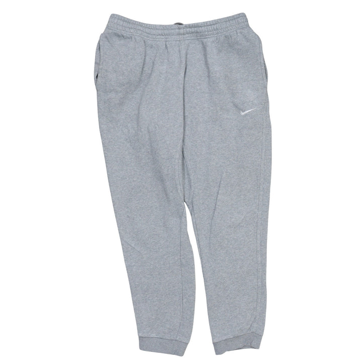 Nike Men's Grey Fleece Jogger Trousers L Regular Fit