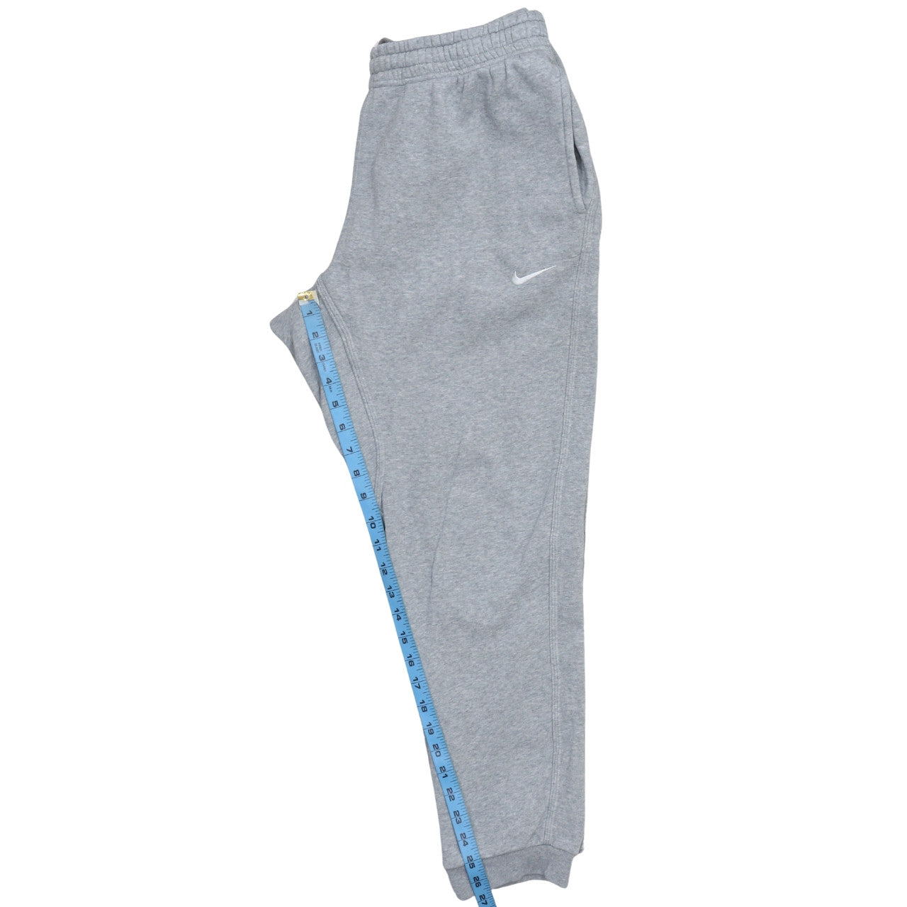 Nike Men's Grey Fleece Jogger Trousers L Regular Fit