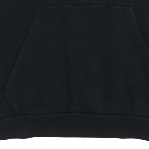 Adidas Mens Black XL Pullover Hoodie with Logo and Pockets