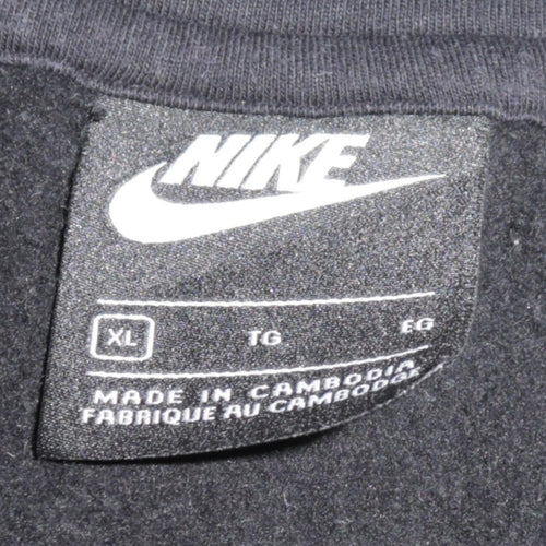 Nike Mens Black XL 1/2 Zip Hooded Sweatshirt Fleece Pullover