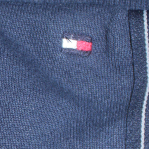 Tommy Hilfiger Men Blue Jogger Trousers Size M Logo Tape Comfort Fit