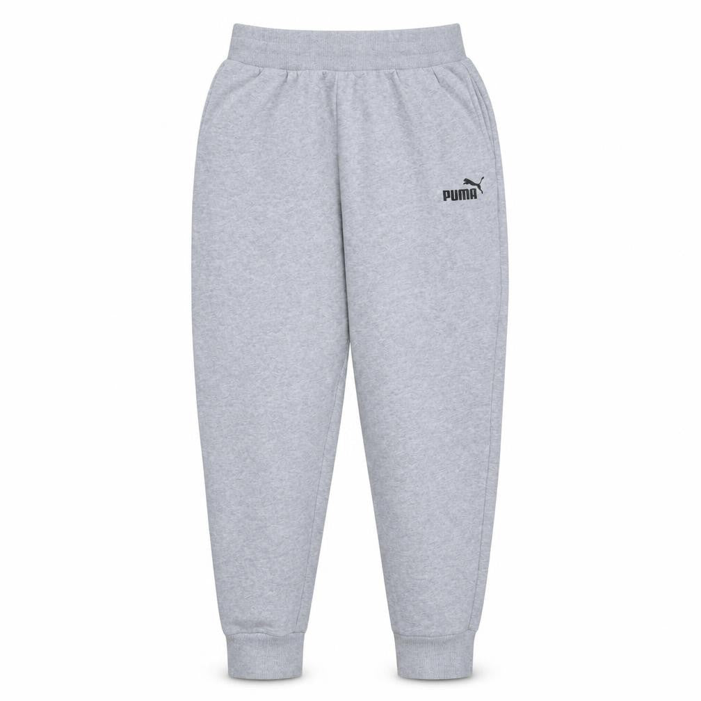 Front view of Puma Women's Grey Jogger Sweatpants, size S, Cotton Blend