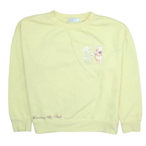 Primark Disney Winnie the Pooh Yellow Womens Sweatshirt UK 12/14 M
