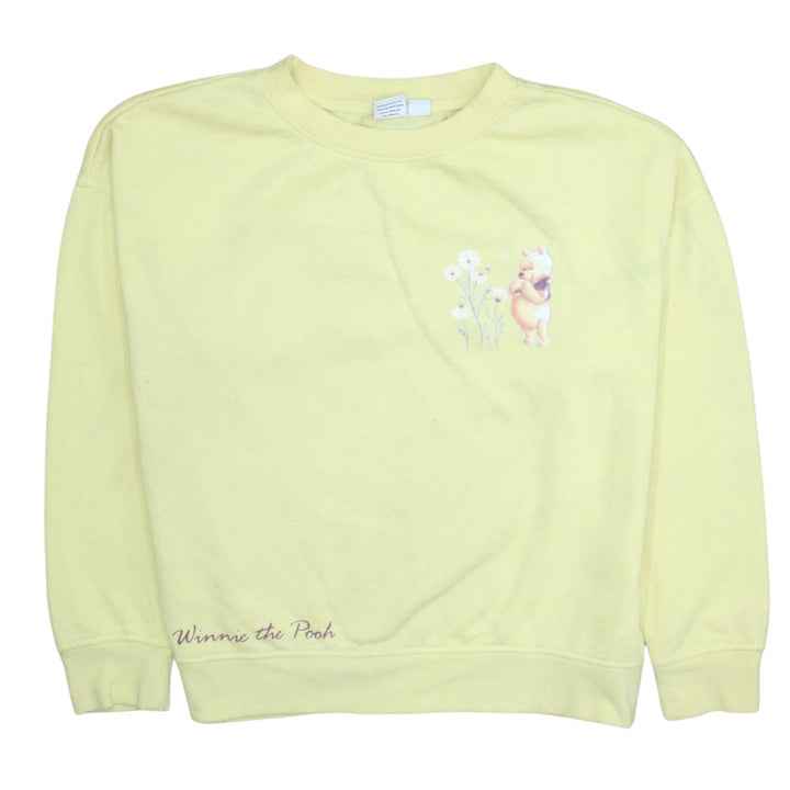 Primark Disney Winnie the Pooh Yellow Womens Sweatshirt UK 12/14 M