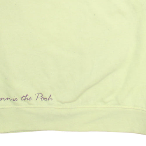 Primark Disney Winnie the Pooh Yellow Womens Sweatshirt UK 12/14 M