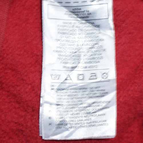 Adidas Men's Red Pullover Hoodie XS Sports Fleece