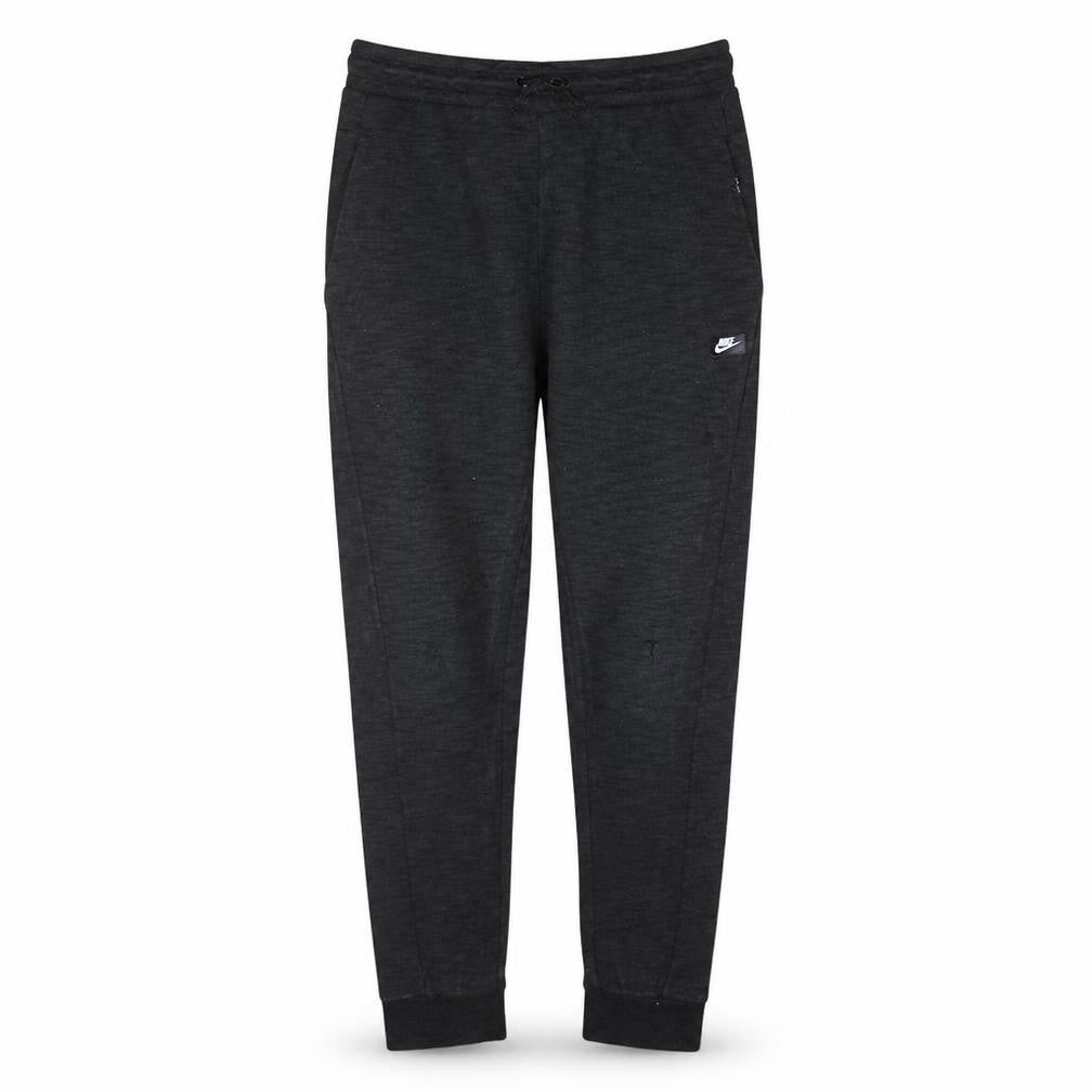 Front view of Nike Men's Black Jogger Trousers S Regular Fit Cotton Blend