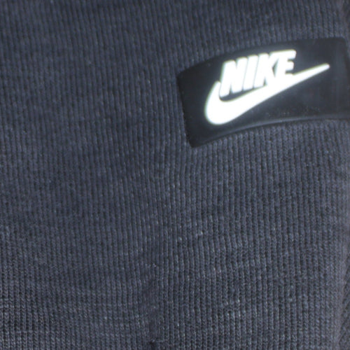Nike Men's Black Jogger Trousers S Regular Fit Cotton Blend
