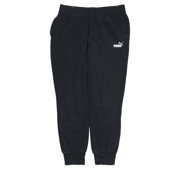 Puma Women’s Black Jogger Sweatpants Size M Elastic Waist Cotton Blend