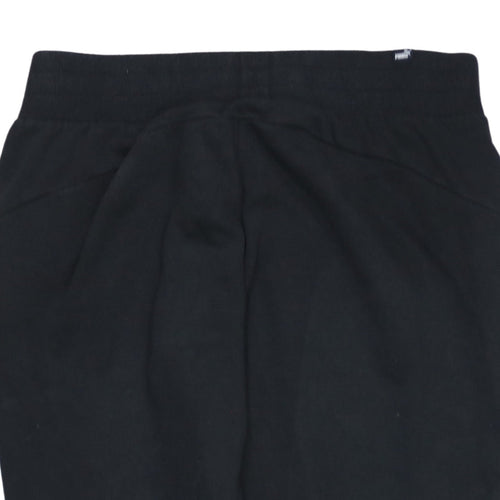 Puma Women’s Black Jogger Sweatpants Size M Elastic Waist Cotton Blend