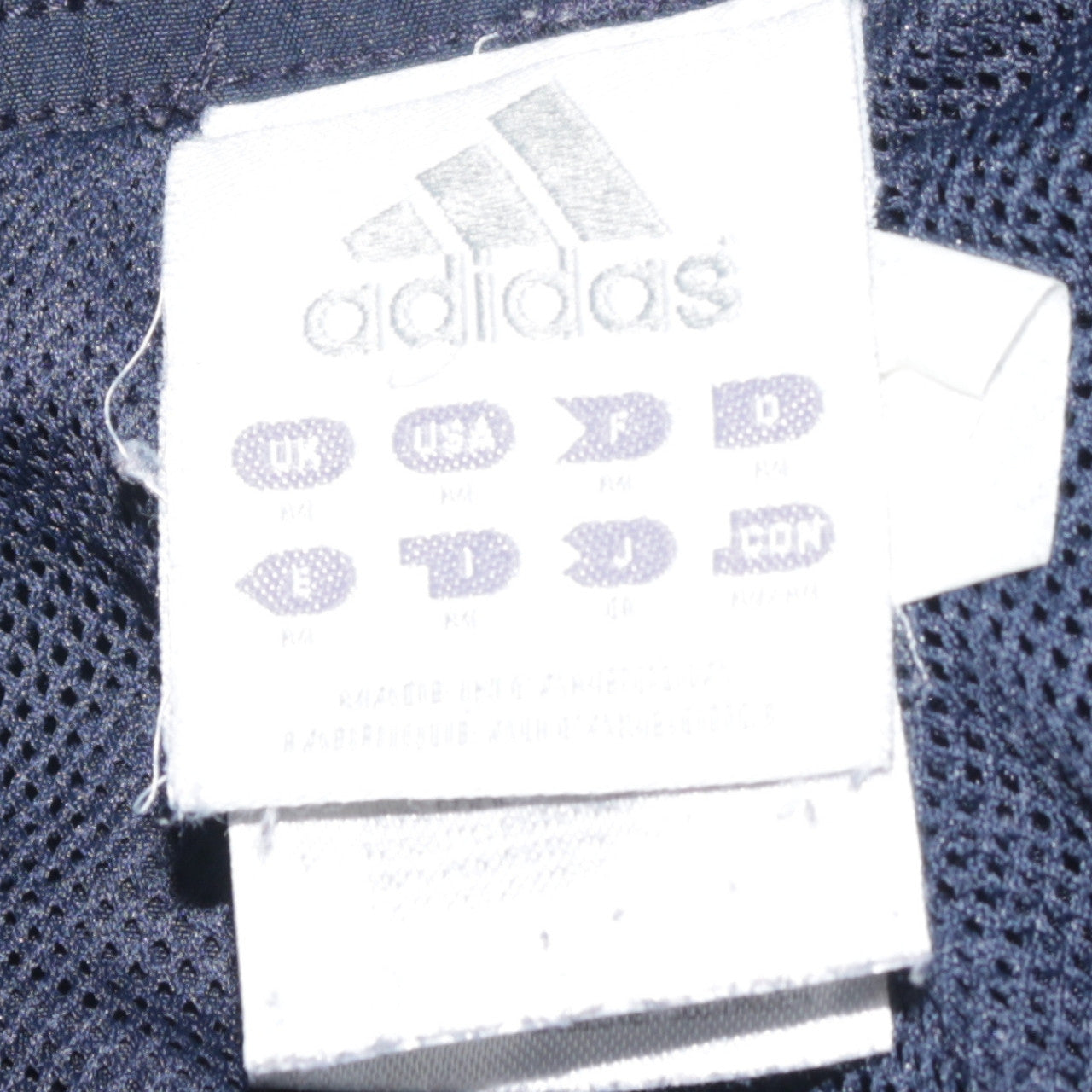 Adidas Men's Blue Jogger Trousers with Red Stripes Size M