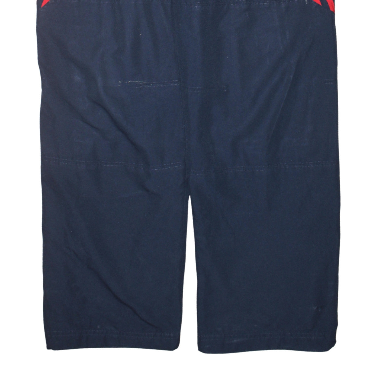 Adidas Men's Blue Jogger Trousers with Red Stripes Size M