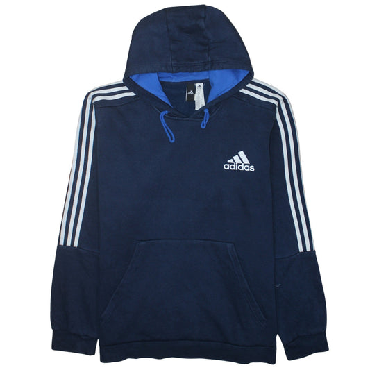 Adidas Men's Blue 2XL Pullover Hoodie Fleece Sportswear