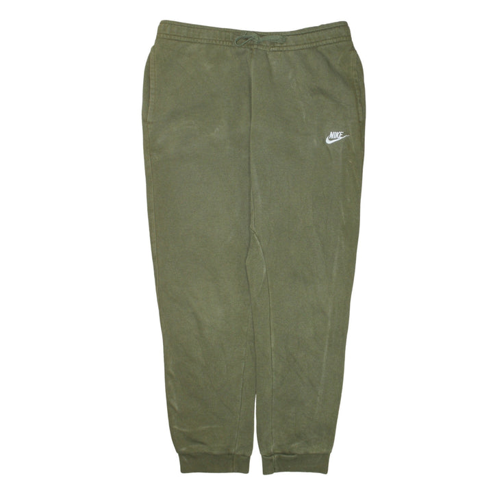 Nike Men's Green Jogger Trousers L Regular Fit Cotton Blend