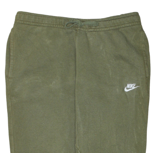 Nike Men's Green Jogger Trousers L Regular Fit Cotton Blend