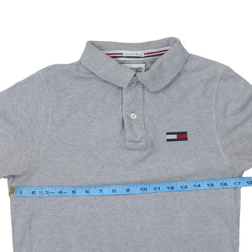 Tommy Hilfiger Men’s Grey Short Sleeve Polo Shirt Size S