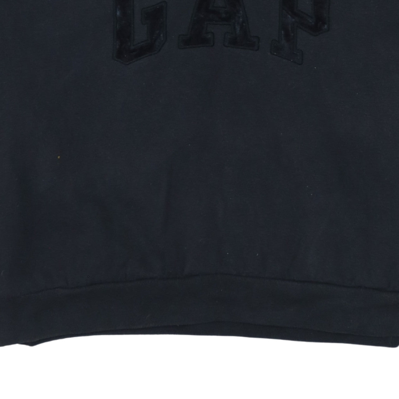 GAP Women Black Small Pullover Hoodie with Logo Detail